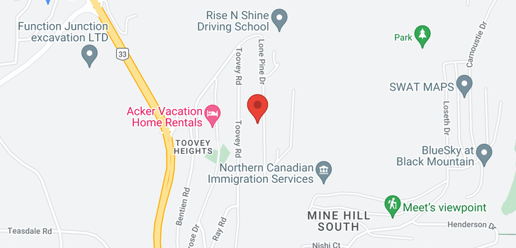 map of 904 Lone Pine Drive